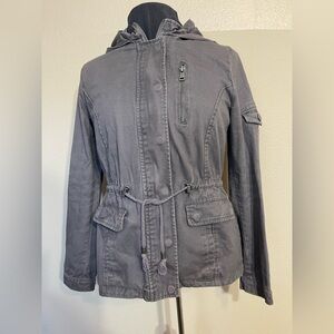 Sky and Sparrow Charcoal Utility Jacket Medium 100% cotton